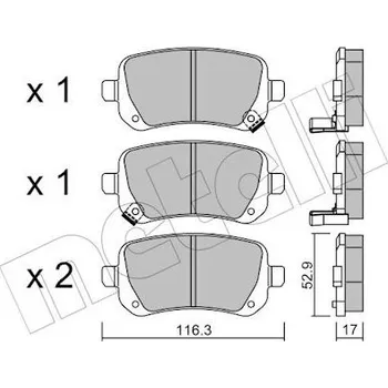 Auto-moto KLOCKI HAM.CHRYSLER VOYAGER 07- TYL