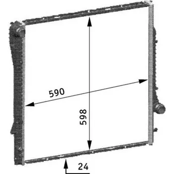 Motor automobilu Chladič, chlazení motoru MAHLE CR 566 000S