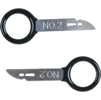 Nářadí pro automobil KS Tools Nářadí k uvolnění radiopřijímače/navigačního přístroje, 2dílná sada, vhodné také na přístroje Becker 500.1374