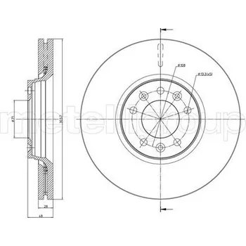 Brzdový kotouč TARCZA HAM.FIAT SCUDO 07-
