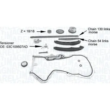 Sada rozvodového řetězu MAGNETI MARELLI 341500001210