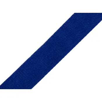Galanterie Bavlněný popruh šíře 25 mm Varianta: 5 modrá safírová, Balení: 5 m