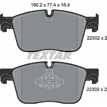 Brzdová destička Sada brzdových destiček, kotoučová brzda TEXTAR 2230201