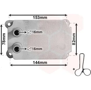 Chladič motoru Olejový chladič, motorový olej VAN WEZEL 18013707
