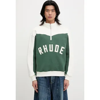 Pánská mikina Bavlněná mikina RHUDE Monaco, M, zelená, 79X