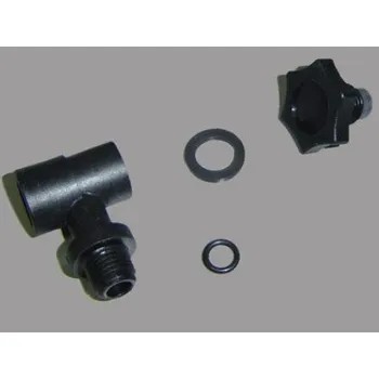 T-kus s odvzdušňovací zátkou pro manometr Astralpool 1/8" zadní vývod