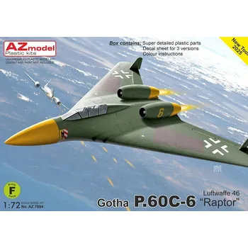 Plastikový model AZ Model Gotha P.60C-6 Raptor 1/72