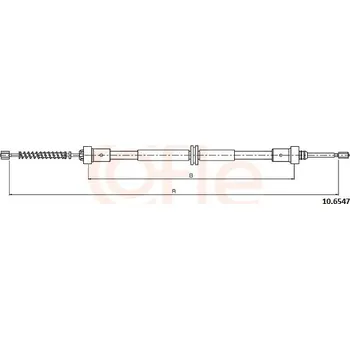Autodíl Lanovod parkovací brzdy COFLE 10.6547
