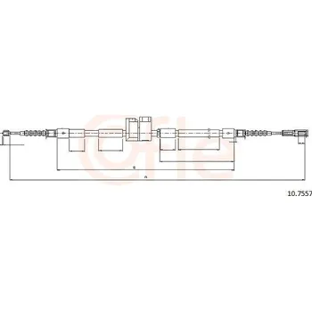 Autodíl Lanovod parkovací brzdy COFLE 10.7557