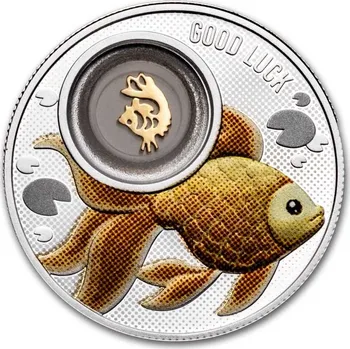 Stříbrná mince Kamerunská republika 2024 Proof - Zlatá rybka