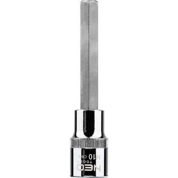 Neo Tools 08-784 Nástrčná hlavice šestihranná, dlouhá, 1/2" H10