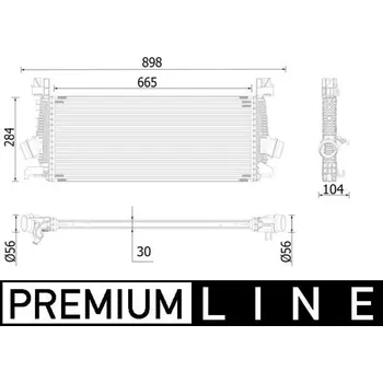 Chladič motoru Chladič turba MAHLE CI 515 000P