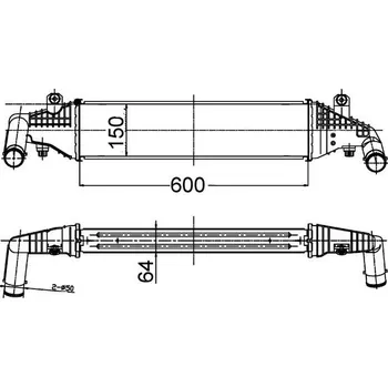 Chladič motoru Chladič turba MAHLE CI 504 000S