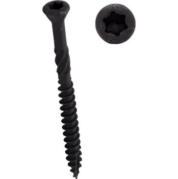 Vrut Vruty Rapi-tec TERASO - kalený nerez černý (4 x 40/30 mm / TX15 / 250 ks/bal / 2,5cks)