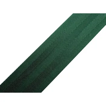 Hladký oboustranný popruh s leskem šíře 50 mm Varianta: 5 zelená, Balení: 1 m