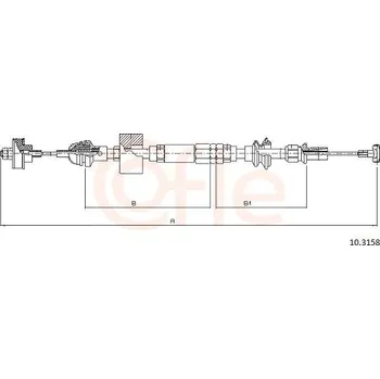 Spojkové lanko Spojkové lanko COFLE 10.3158