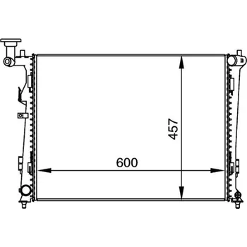 Motor automobilu Chladič, chlazení motoru MAHLE CR 1366 000P