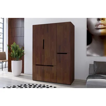 Komoda Visby Šatní skříň Bergman 3D5S, borovice (Barva: Ořech)