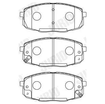 Brzdová destička Sada brzdových destiček, kotoučová brzda JURID 573730J