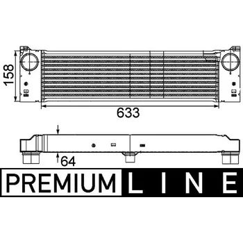 Chladič motoru Chladič turba MAHLE CI 192 000P