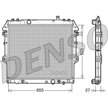Chladič motoru Chladič, chlazení motoru DENSO DRM50045
