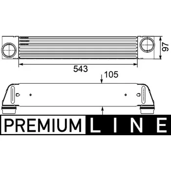Chladič motoru Chladič turba MAHLE CI 189 000P