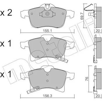 Brzdová destička KLOCKI HAM.OPEL ASTRA H 04-