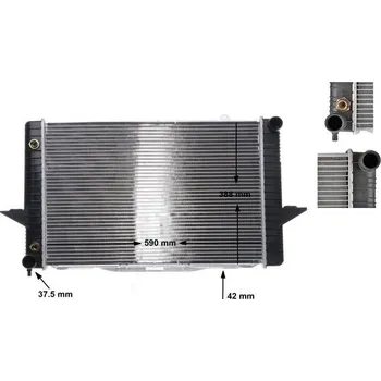 Motor automobilu Chladič, chlazení motoru MAHLE CR 164 000S