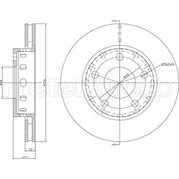 Brzdový kotouč TARCZA HAM.VW PASSAT 4MOTION 00- TYL