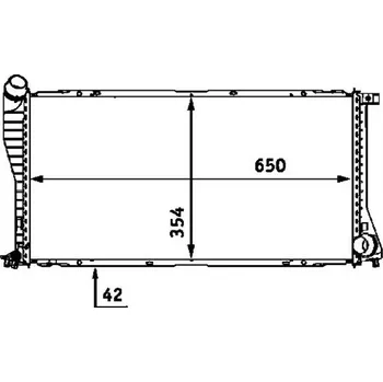 Motor automobilu Chladič, chlazení motoru MAHLE 8MK 376 712-394