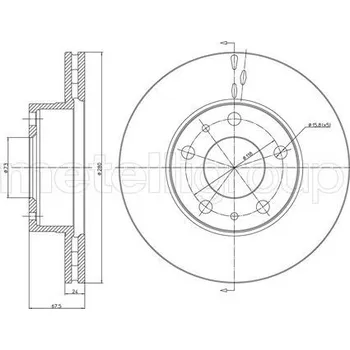 Brzdový kotouč TARCZA HAM.FIAT DUCATO 94-06 (14)