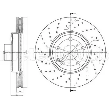 Brzdový kotouč TARCZA HAM.MERCEDES B W246 11- PRZOD
