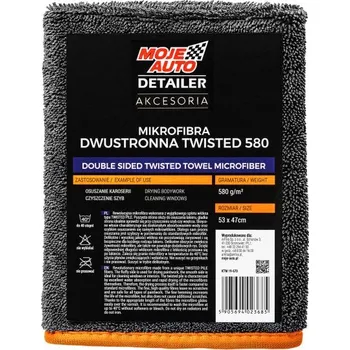 Moje Auto 19-670 Double Sided twisted towel microfiber - oboustranný ručník 47x53cm 540g