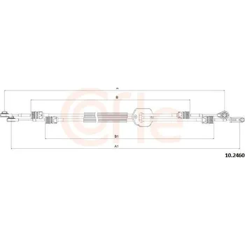 Tažné lanko, ruční převodovka COFLE 10.2460