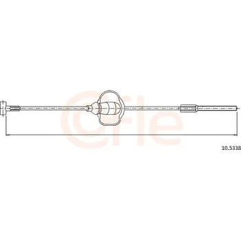 Lanko parkovací brzdy Lanovod parkovací brzdy COFLE 10.5338