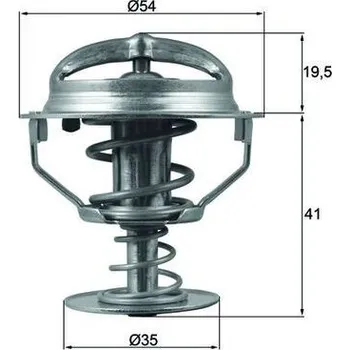 Těsnění motoru Termostat, chladivo MAHLE TX 164 82D