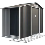 IWHOME Zahradní domek LUCIFER A 3,53 m² antracit + podlahová konstrukce LUCIFER A IWH-10230025 + IWH-10240010