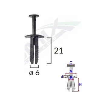 Oprava karosérie Romix Příchytka pro zadní plato C10009