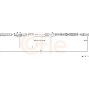 Autodíl Lanovod parkovací brzdy COFLE 10.5973