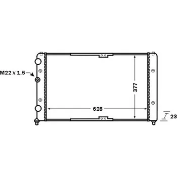 Motor automobilu Chladič, chlazení motoru MAHLE CR 1535 000S