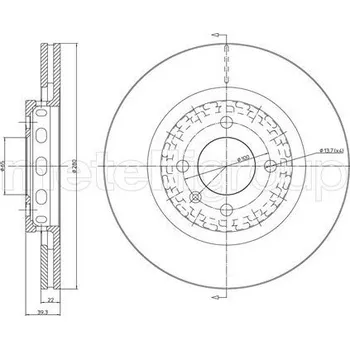 Brzdový kotouč TARCZA HAM.VW PASSAT 88-93 1,8 G60