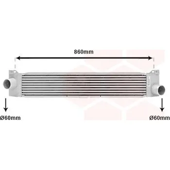 Chladič motoru Chladič turba VAN WEZEL 17004360
