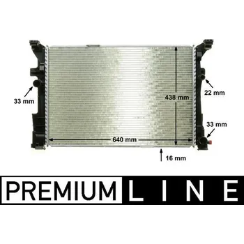 Chladič motoru Chladič, chlazení motoru MAHLE CR 2169 000P