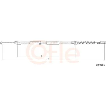 Lanko parkovací brzdy Lanovod parkovací brzdy COFLE 10.9891