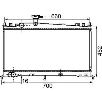 Motor automobilu Chladič, chlazení motoru MAHLE CR 1020 000S