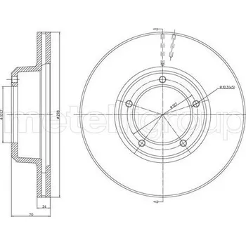 Brzdový kotouč TARCZA HAM.LANDROVER DISCOVERY 89-04