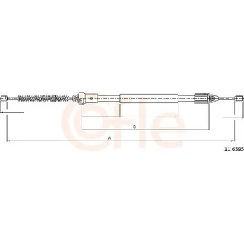 Autodíl Lanovod parkovací brzdy COFLE 11.6595