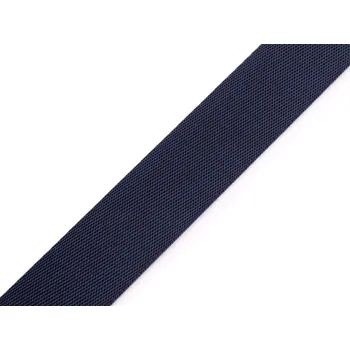 Hladký oboustranný popruh s leskem šíře 25 mm Varianta: 11 modrá tmavá, Balení: 1 m