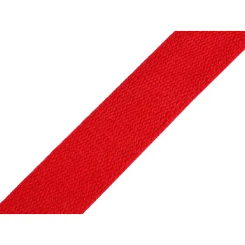 Bavlněný popruh šíře 30 mm Varianta: 5 červená, Balení: 25 m