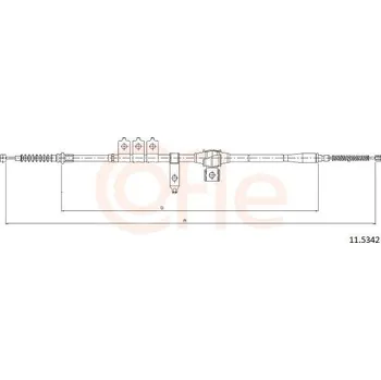 Auto-moto Lanovod parkovací brzdy COFLE 11.5342